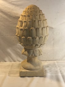 Vintage Artichoke Plaster Garden Sculpture