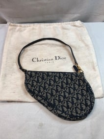 Vtg. Christian Dior Paris Saddle Trotter Bag