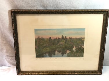 Hand Tinted Photograph by Wallace Nutting
