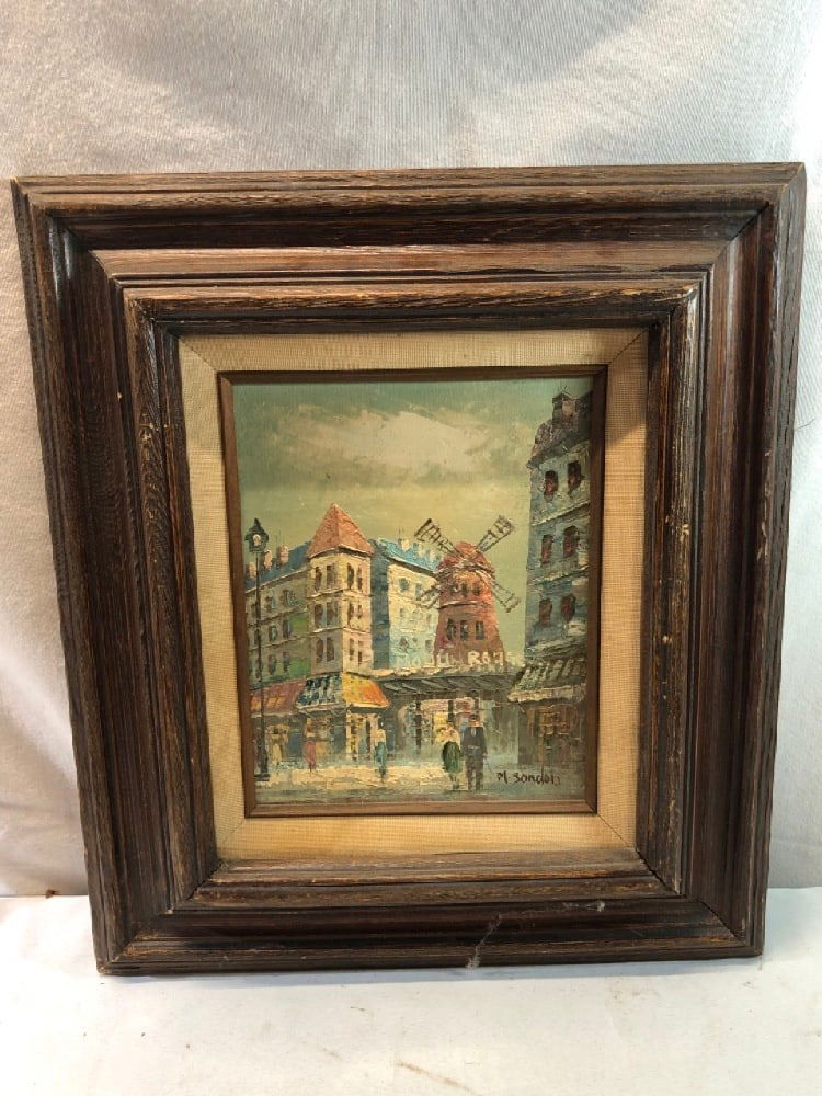 Vintage Oil Painting signed M. Sandor (1 of 5)