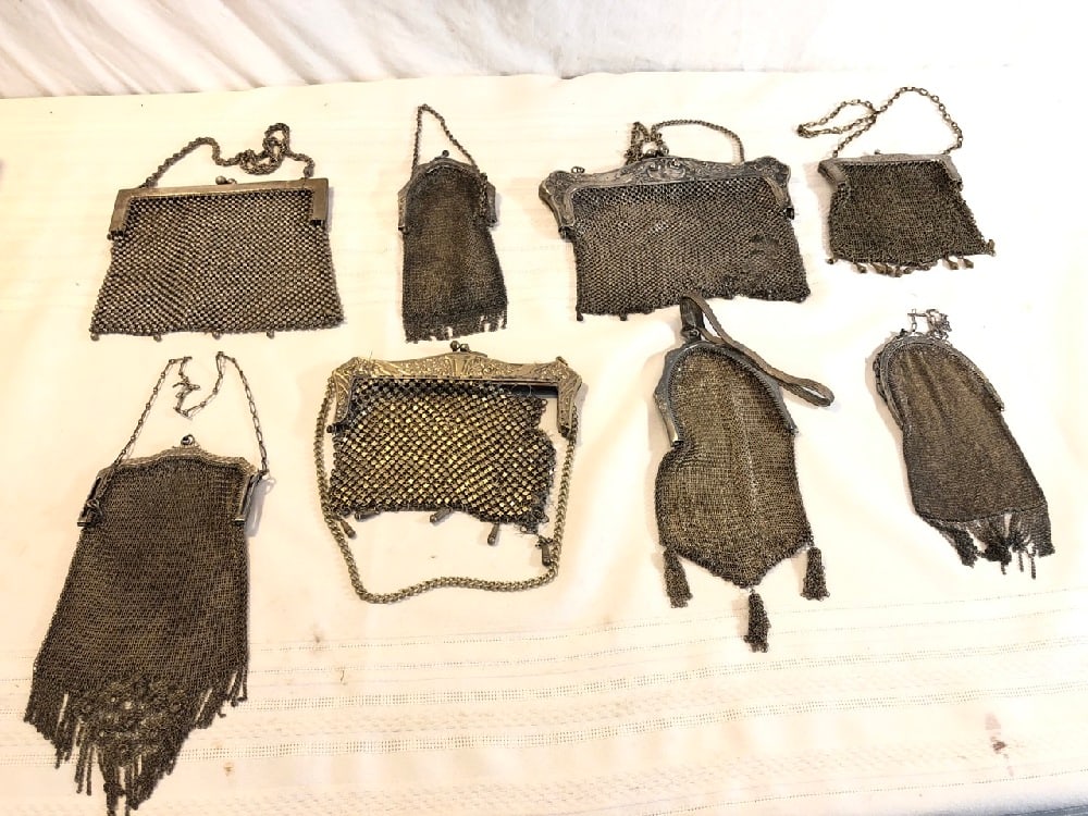 8 Antique Mesh Purses (1 of 20)