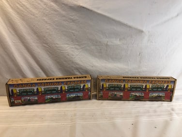 2 Vintage Ganga Yamuna Express Tin Toy Trains