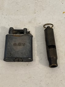 B&R Whistle & Vtg Lighter