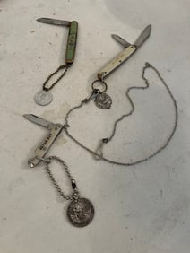 3- Altar Boy Pocket Knives/St. Christopers Medals