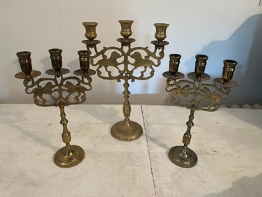 Vtg Lions Of Judah Candelabra’s