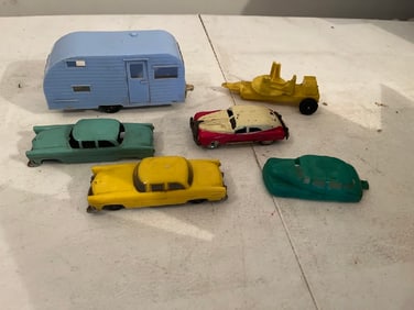 Vtg Tootsie Trailer, & Cars
