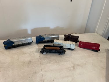 Vtg Lionel 8351 Santa Fe Train Set