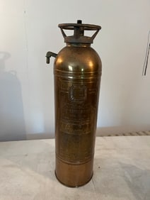 Vtg Copper Alfco Fire Extinguisher