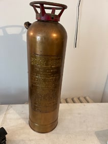 Vtg Copper Fire Extinguisher