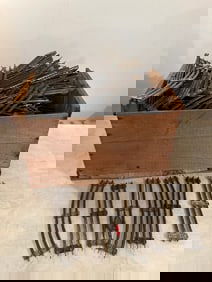 Wooden Box With Train Track