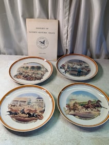 History of Goshen Track Book and 4 Collector Plates