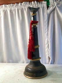 Lionstone Whiskey Pewter Trumpet Decanter Bottle
