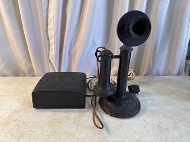Western Electric Company Candlestick Telephone With Ringer