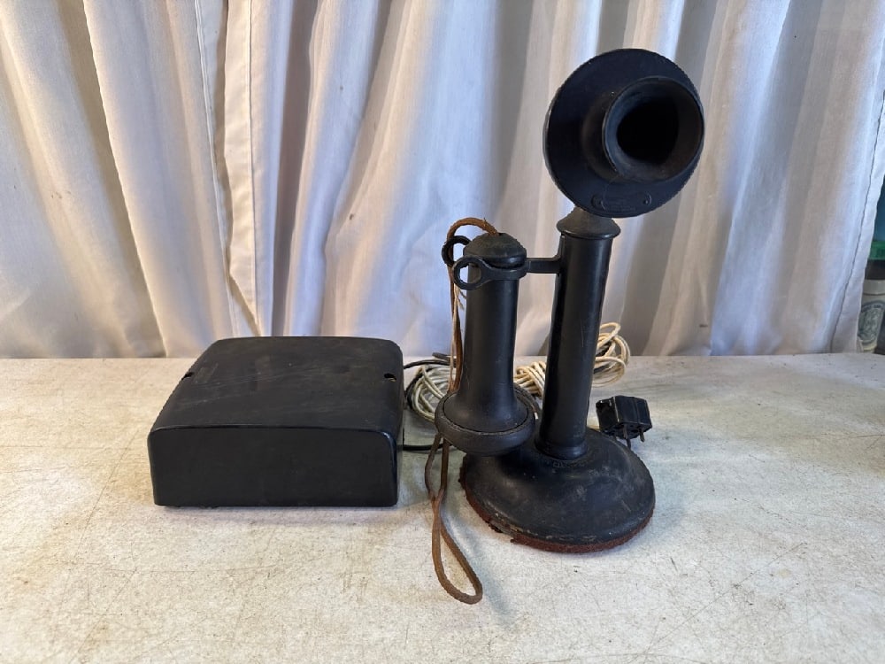 Western Electric Company Candlestick Telephone With Ringer (1 of 6)
