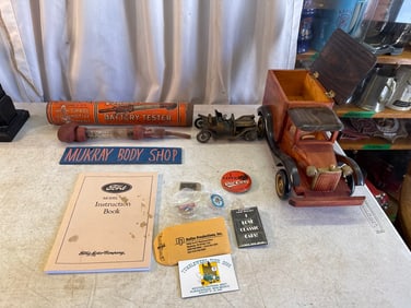 Misc Antique Car Collectable Items