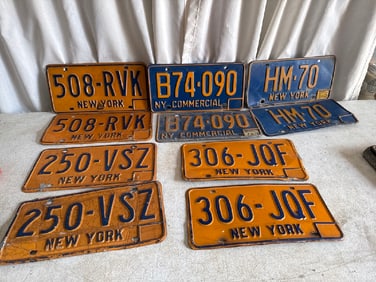 Vtg License Plates