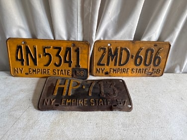 Vtg License Plates