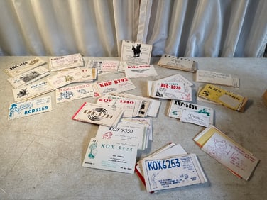 Vtg QSL CB Handle Cards
