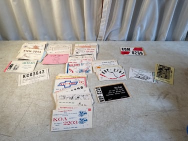 Vtg QSL CB Handle Cards