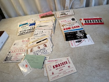 Vtg QSL CB Handle Cards