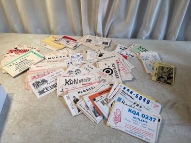 Vtg QSL CB Handle Cards
