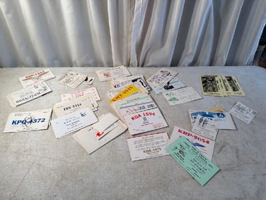 Vtg QSL CB Handle Cards