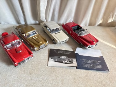 Vtg Danbury Mint Die Cast Cars