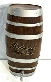 Ballentine Whiskey Barrel Dispenser