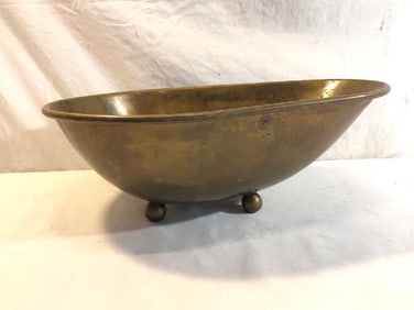 Vtg. Brass Footed Tub/Bowl