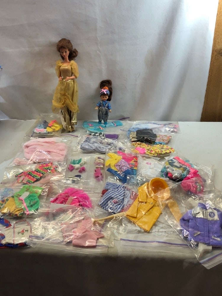 1966 Mattel Barbie, 1995 Kid Kore Doll and Vintage Clothes (1 of 9)