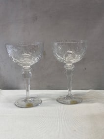 2 Rogaska Lead Crystal Glasses