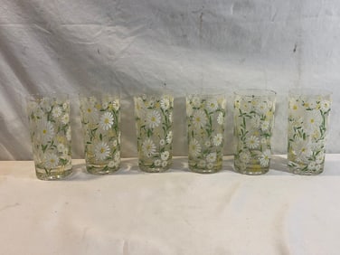 MCM Culver Daisy Drinking Glasses