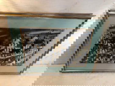 Framed Watercolor Street View