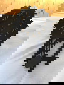 Antique Arts & Crafts Mission Wood Chime Wall Clock