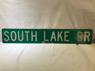 Double Sided “South Lake Dr?? Street Sign
