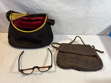 Vtg. Purses and Eyeglasses