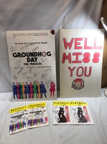 Signed Broadway Playbills, Signed Broadway Poster and Handmade Card