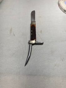 Vtg. Schrade 735 SS Sailors Pocket Knife Marlin Spike