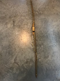 Vtg. Snake Skin Covered Long bow