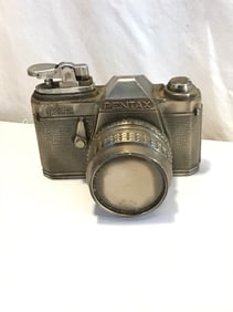 Vtg. Pentax Camera Table Lighter