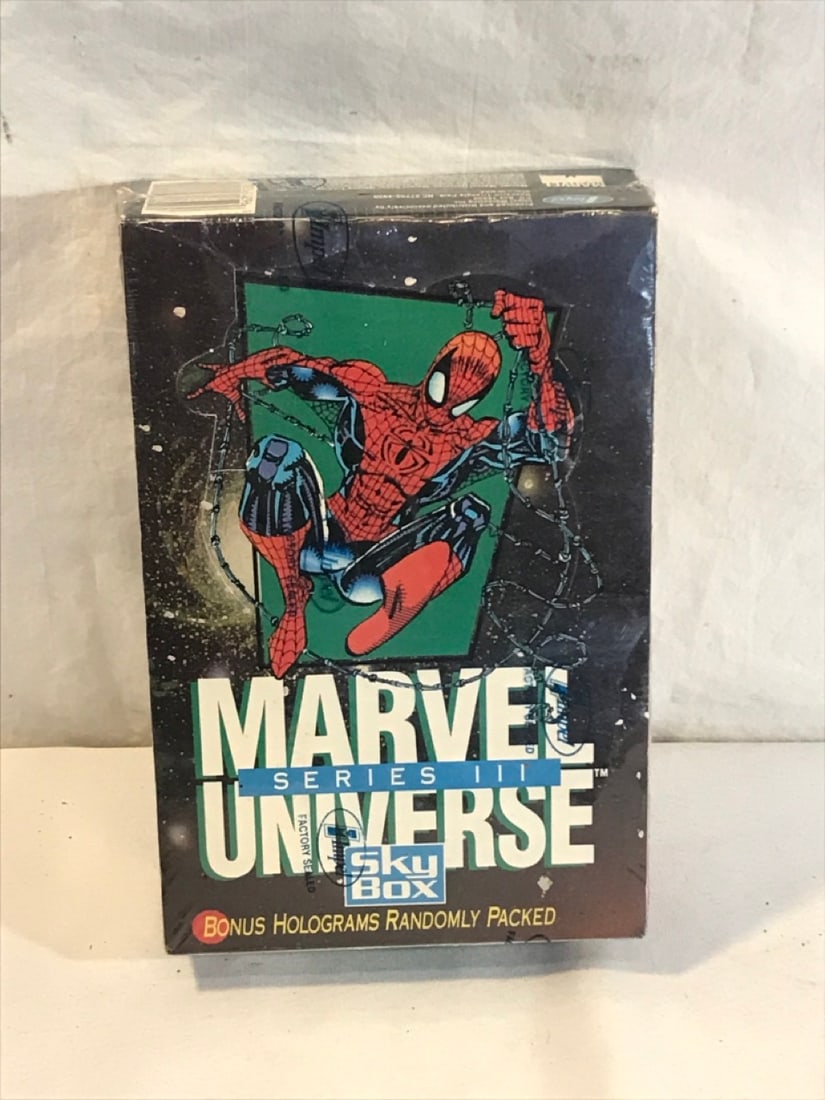 Factory Sealed Box 1992 Skybox Marvel Universe Series 3 Trading Cards: Factory Sealed Box 1992 Skybox Marvel Universe Series 3 Trading Cards
