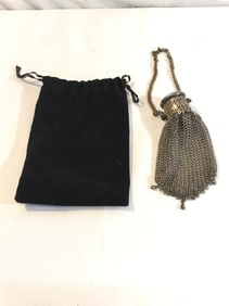 Antique chatelaine Mesh Coin Purse