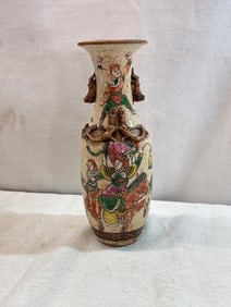 19th Century Chinese Chinoiserie Famille Verte Vase
