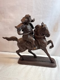 Bronze Kosinski Masashige Kabuto Samuri Statue
