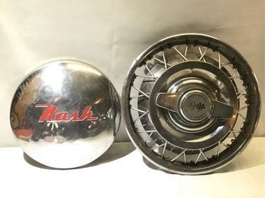 Vtg. Automobile Hubcaps