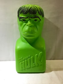 Vtg. 1978 Incredible Hulk Plastic Coin Bank Blowmold