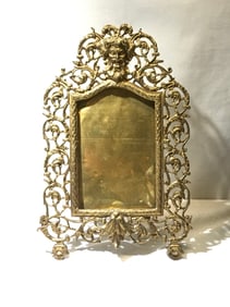 Victorian Brass & Metal Ornate Frame