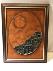Vtg. Brutalist Metal Wall Art