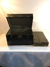 Antique Eagle Lock Co. Steamer Trunk