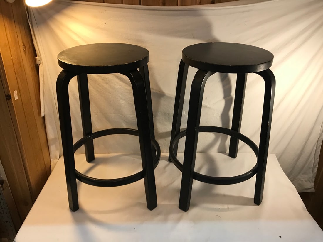 Pr. Artek Bar Stool 64  by Alvar Aalto (1 of 6)
